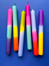 Load image into Gallery viewer, VIBRANT HUES Dip Dye Dinner Candles - Individually sold