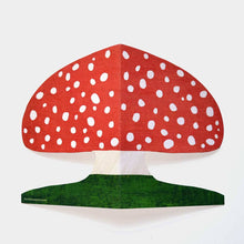 Load image into Gallery viewer, Red Mushroom Shaped Greeting Card