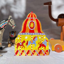 Load image into Gallery viewer, Carousel Shaped Greeting Card