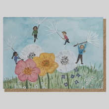 Load image into Gallery viewer, Dandelion Seeds Greeting card | Floral Card | Nature | folky