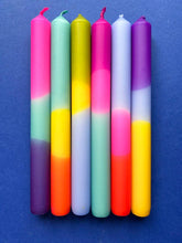 Load image into Gallery viewer, VIBRANT HUES Dip Dye Dinner Candles - Individually sold