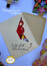 Load image into Gallery viewer, Butterfly Woman Sitting Greeting Card - Folka