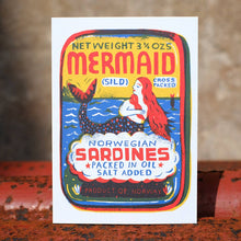Load image into Gallery viewer, Mermaid Sardines A6 Card
