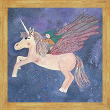 Load image into Gallery viewer, Pegasus Giclee Art Print | Home Decor | Children's Room | Unicorn