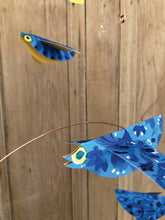 Load image into Gallery viewer, Bluebirds Handmade Paper Birds Mobile
