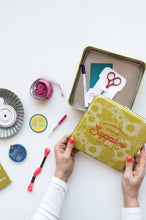 Load image into Gallery viewer, Embroidery Starter Kit Sewing Tin