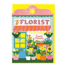 Load image into Gallery viewer, Florist Shop Die Cut Card