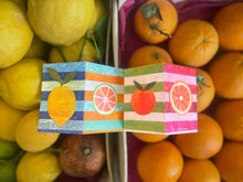 Load image into Gallery viewer, Citrus concertina card
