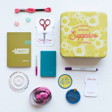 Load image into Gallery viewer, Embroidery Starter Kit Sewing Tin