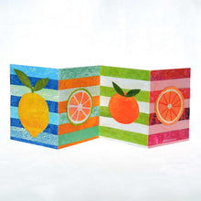 Load image into Gallery viewer, Citrus concertina card