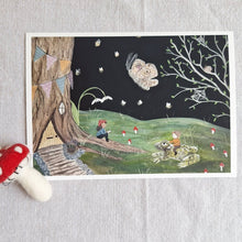 Load image into Gallery viewer, Treehouse Fine Art Print | Original illustration | Cute Art
