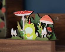 Load image into Gallery viewer, HAPPY BIRTHDAY FROG POP OUT CARD