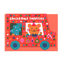 Load image into Gallery viewer, Christmas Van Die Cut Card
