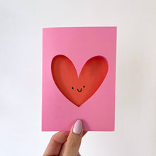 Load image into Gallery viewer, Love Heart - Die Cut Cards - Valentines Day - Anniversary