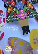 Load image into Gallery viewer, Butterfly Woman Sitting Greeting Card - Midnight Floral