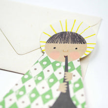 Load image into Gallery viewer, Green Angel Fold-Out Card