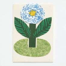 Load image into Gallery viewer, Blue Flower Stand-Up Card