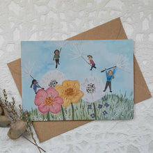Load image into Gallery viewer, Dandelion Seeds Greeting card | Floral Card | Nature | folky