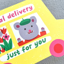 Load image into Gallery viewer, Special Delivery Van Die Cut Card