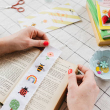 Load image into Gallery viewer, Nature Rainbow Cross Stitch Bookmark Kit