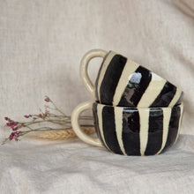 Load image into Gallery viewer, Stripe 300ml Cappuccino Mug