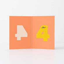Load image into Gallery viewer, Age 4 - Die Cut - Cute Character Fun Happy Birthday - Four
