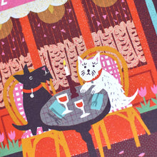 Load image into Gallery viewer, Love Cafe Die Cut Card