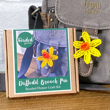 Load image into Gallery viewer, Daffodil Flower Brooch Pin Craft Kit -A creative gift idea.