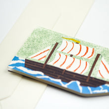 Load image into Gallery viewer, Ship in a Bottle nautical card