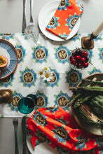 Load image into Gallery viewer, White Passion Flower Table Runner