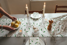 Load image into Gallery viewer, White Mistletoe Table Runner