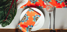 Load image into Gallery viewer, Coral Passion Flower Napkin