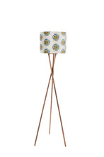 Load image into Gallery viewer, 25cm White Passion Flower Velvet Lampshade