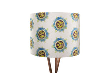 Load image into Gallery viewer, 35cm White Passion Flower Velvet Lampshade