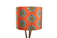 Load image into Gallery viewer, 50cm Coral Passion Flower Velvet Lampshade