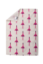 Load image into Gallery viewer, White Fuchsia Tea Towel