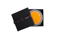Load image into Gallery viewer, Set of Four Grey Orange Coasters