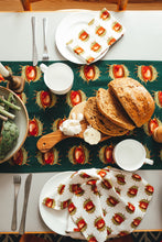 Load image into Gallery viewer, Green Conker Table Runner