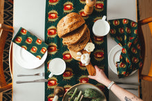Load image into Gallery viewer, Green Conker Table Runner