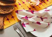 Load image into Gallery viewer, White Fuchsia Cotton Napkin