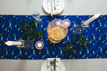Load image into Gallery viewer, Navy Mistletoe Table Runner