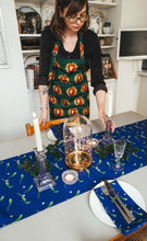 Load image into Gallery viewer, Navy Mistletoe Table Runner
