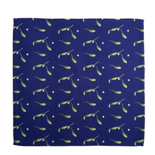Load image into Gallery viewer, Navy Mistletoe Napkin