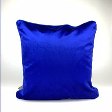 Load image into Gallery viewer, Navy Mistletoe Velvet Cushion