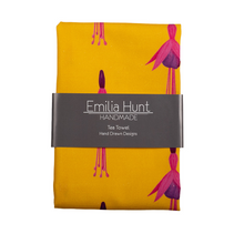 Load image into Gallery viewer, Ochre Fuchsia Tea Towel