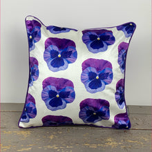 Load image into Gallery viewer, Pansy Velvet Cushion