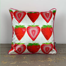 Load image into Gallery viewer, Strawberry Velvet Cushion