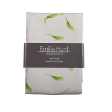 Load image into Gallery viewer, White Mistletoe Tea Towel