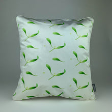 Load image into Gallery viewer, White Mistletoe Velvet Cushion