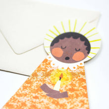 Load image into Gallery viewer, Orange Angel Fold-Out Card
